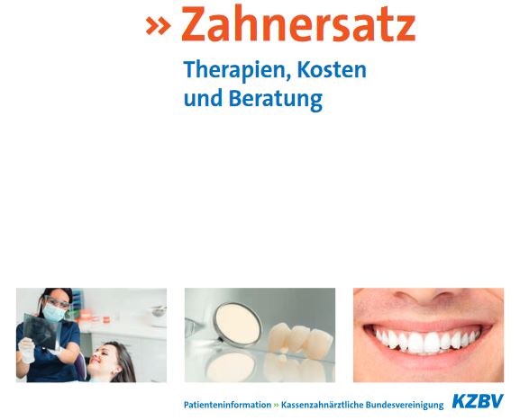 Neue Patienteninformation Zahnersatz